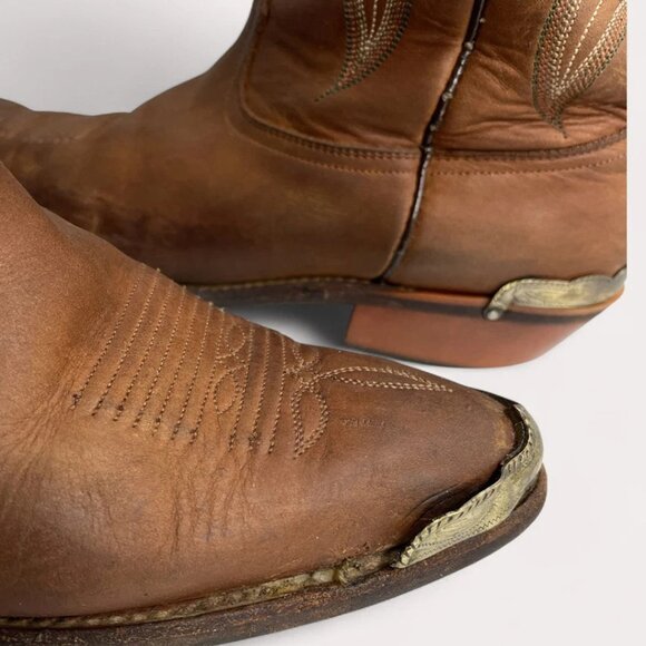 Nocona Brown Western Cowboy Boots - Picture 8 of 14